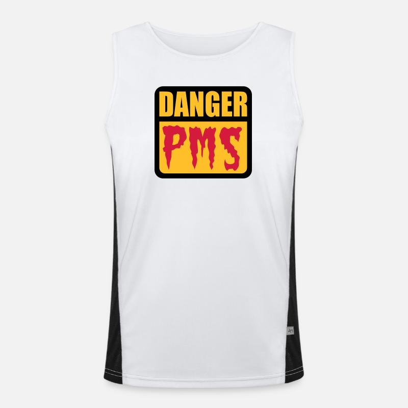 Danger PMS Funktionelles Kontrast-Tank Top für Männer 
