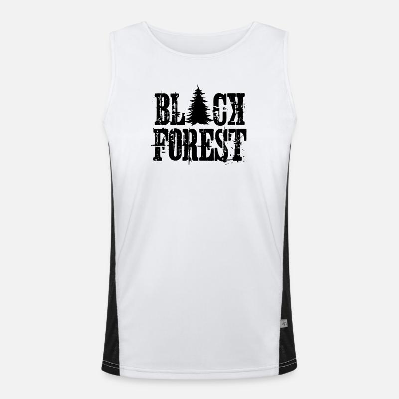Black Forest Funktionelles Kontrast-Tank Top für Männer 