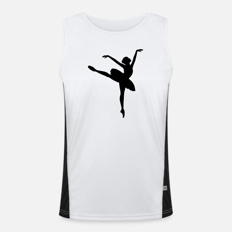 Ballet Dancer Men's Functional Contrast Tank Top 