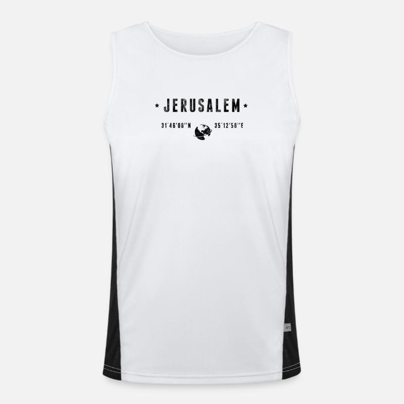 Jérusalem Men's Functional Contrast Tank Top 