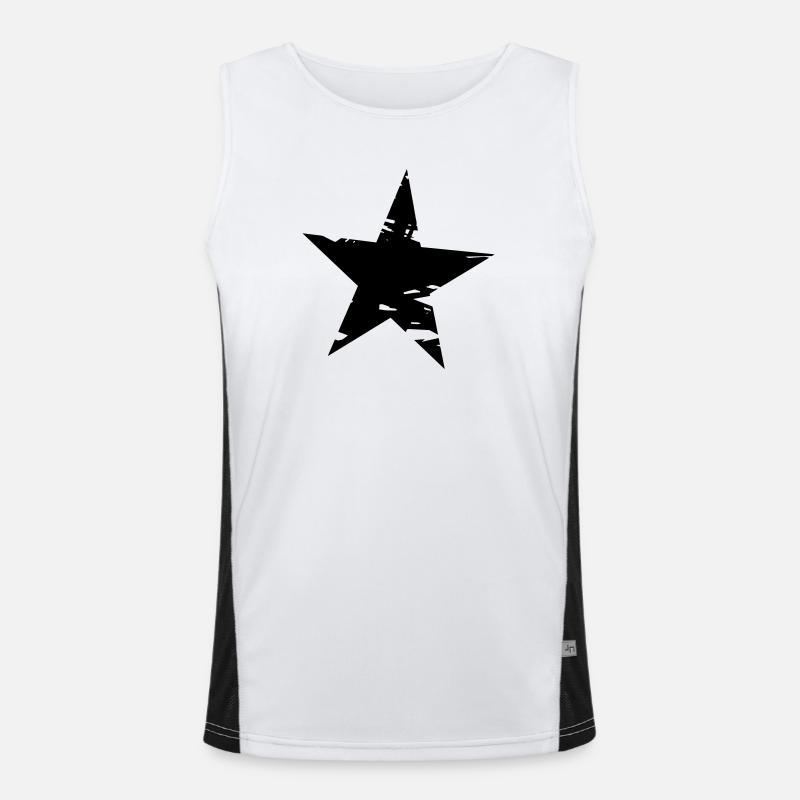 Stern Funktionelles Kontrast-Tank Top für Männer 