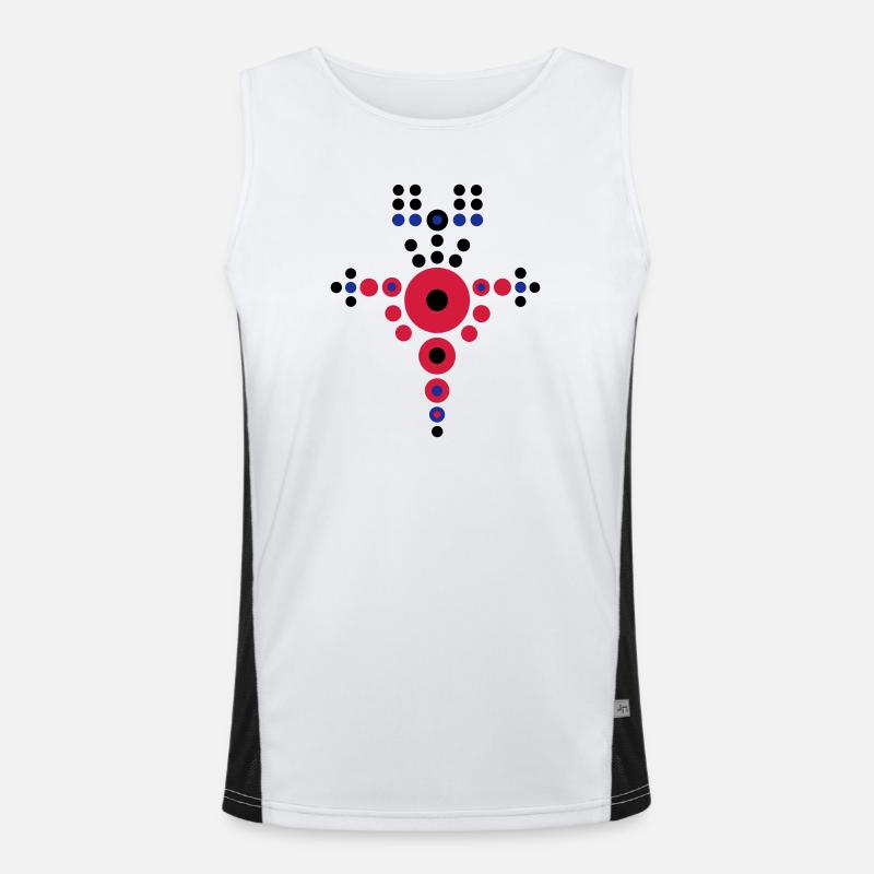 Wikinger Schild Nr.1 Funktionelles Kontrast-Tank Top für Männer 