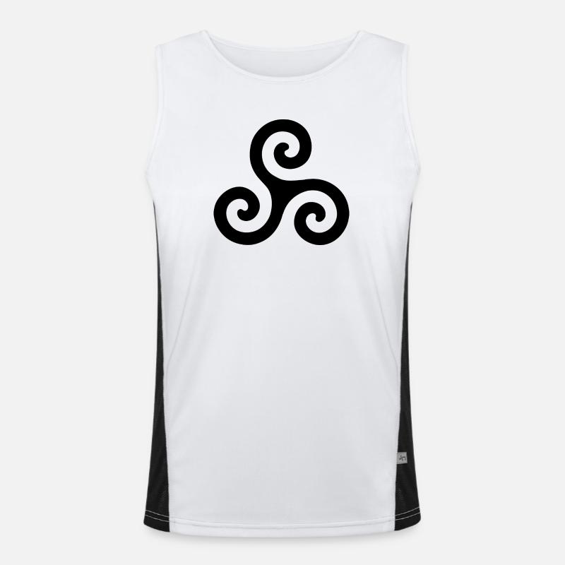 triskele Funktionelles Kontrast-Tank Top für Männer 