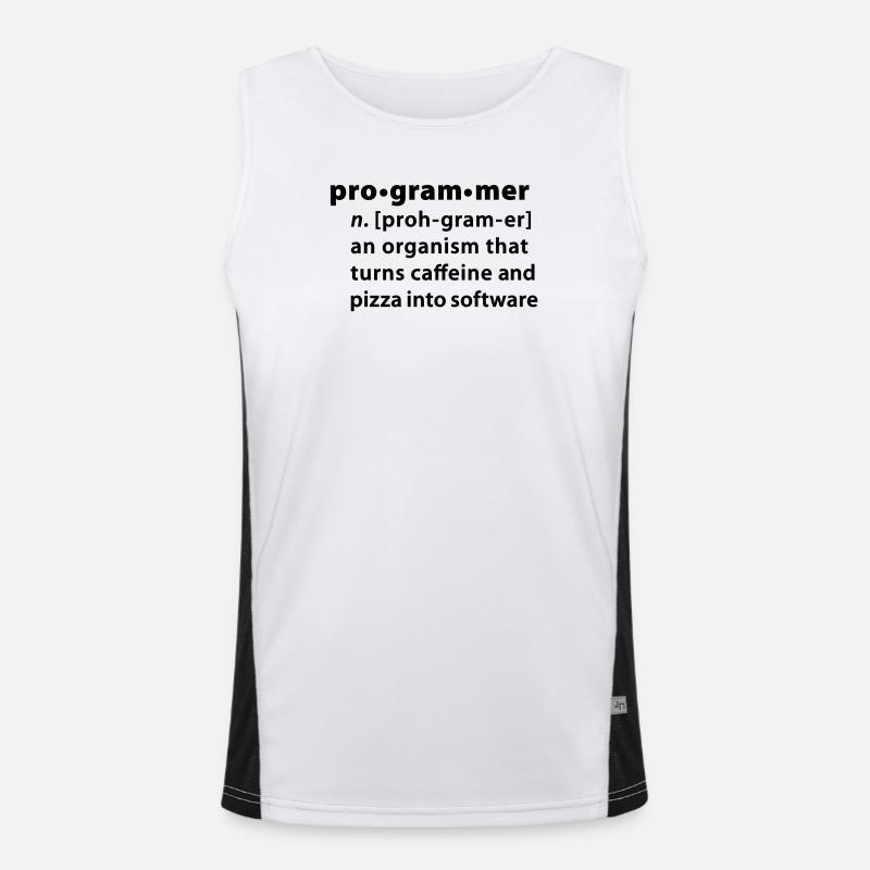 Programmer dictionary definition Men's Functional Contrast Tank Top 