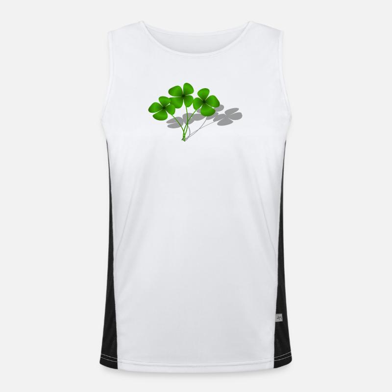 Glück Funktionelles Kontrast-Tank Top für Männer 