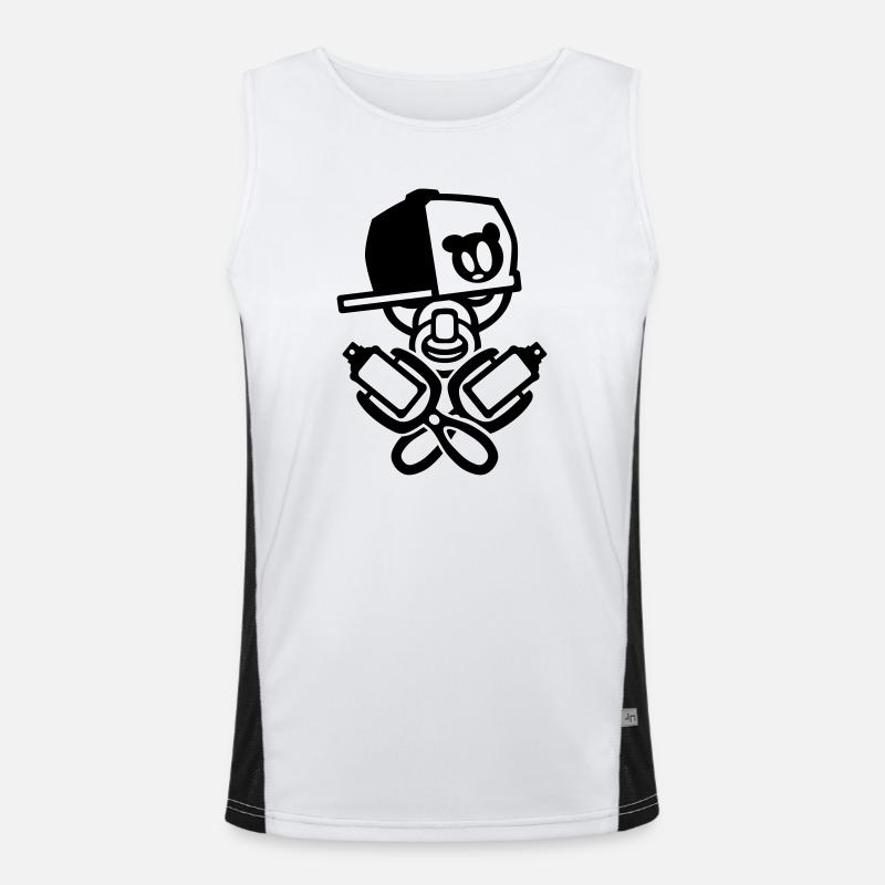 bébé graffiti Débardeur respirant contrasté Homme 