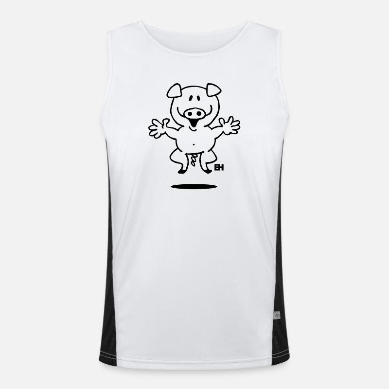 Sau Funktionelles Kontrast-Tank Top für Männer 