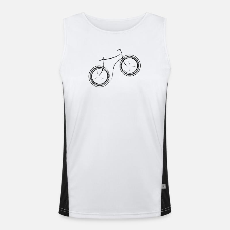 Peppy Bicycle logo Débardeur respirant contrasté Homme 
