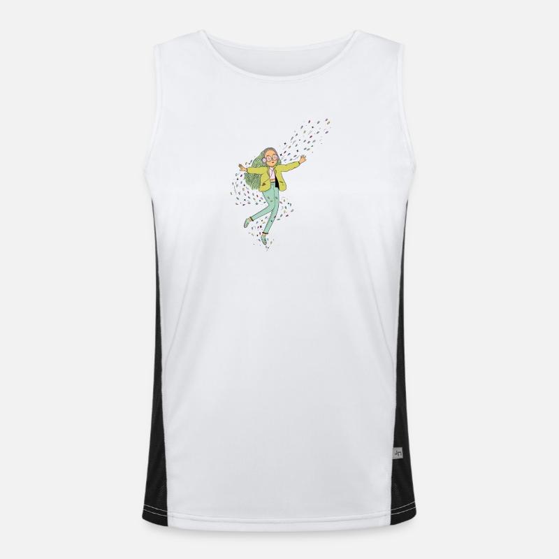 music Men's Functional Contrast Tank Top 