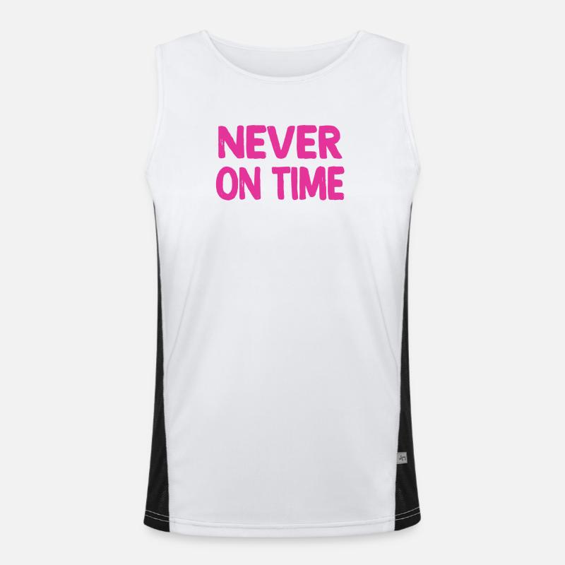 Never on time Men's Functional Contrast Tank Top 