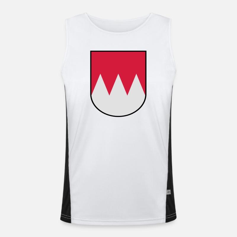 Franken Wappen Funktionelles Kontrast-Tank Top für Männer 