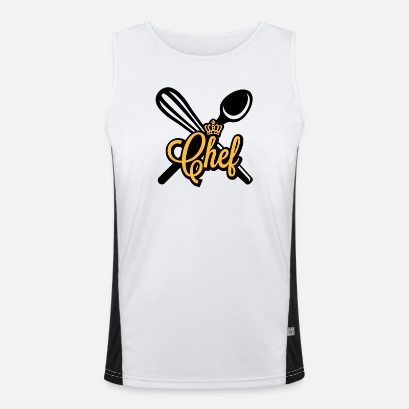 Chefkoch Funktionelles Kontrast-Tank Top für Männer 