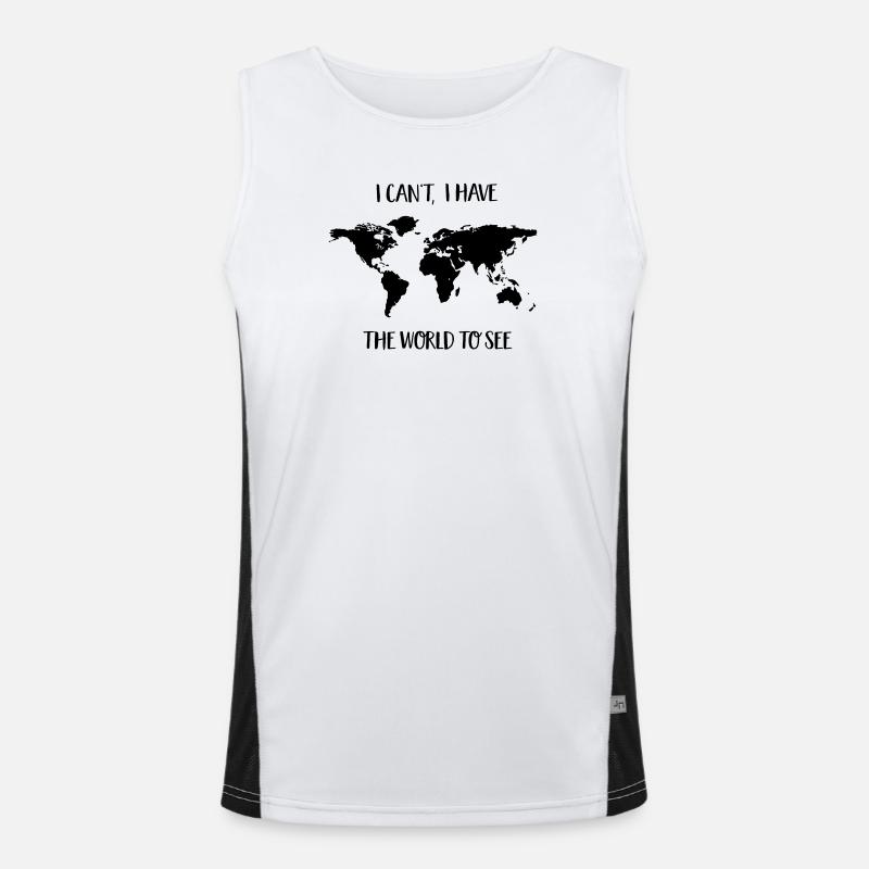 travel Men's Functional Contrast Tank Top 