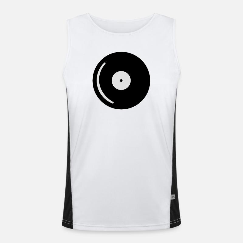 Langspielplatte Funktionelles Kontrast-Tank Top für Männer 