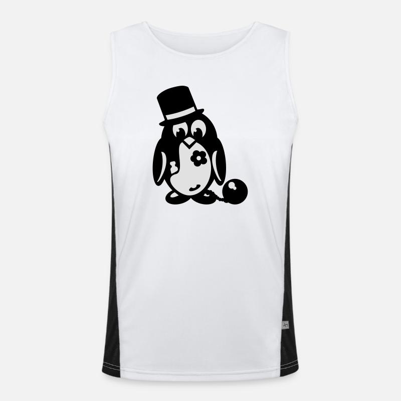 bachelor penguin Men's Functional Contrast Tank Top 