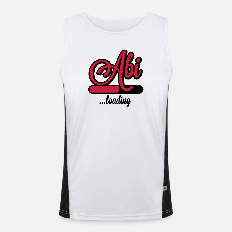 Abi loading Funktionelles Kontrast-Tank Top für Männer 