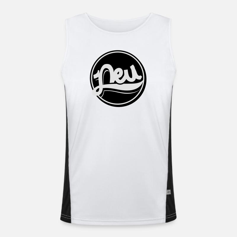 New Button Men's Functional Contrast Tank Top 
