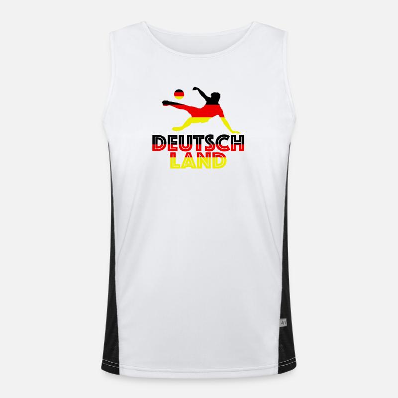 Deutschland Funktionelles Kontrast-Tank Top für Männer 