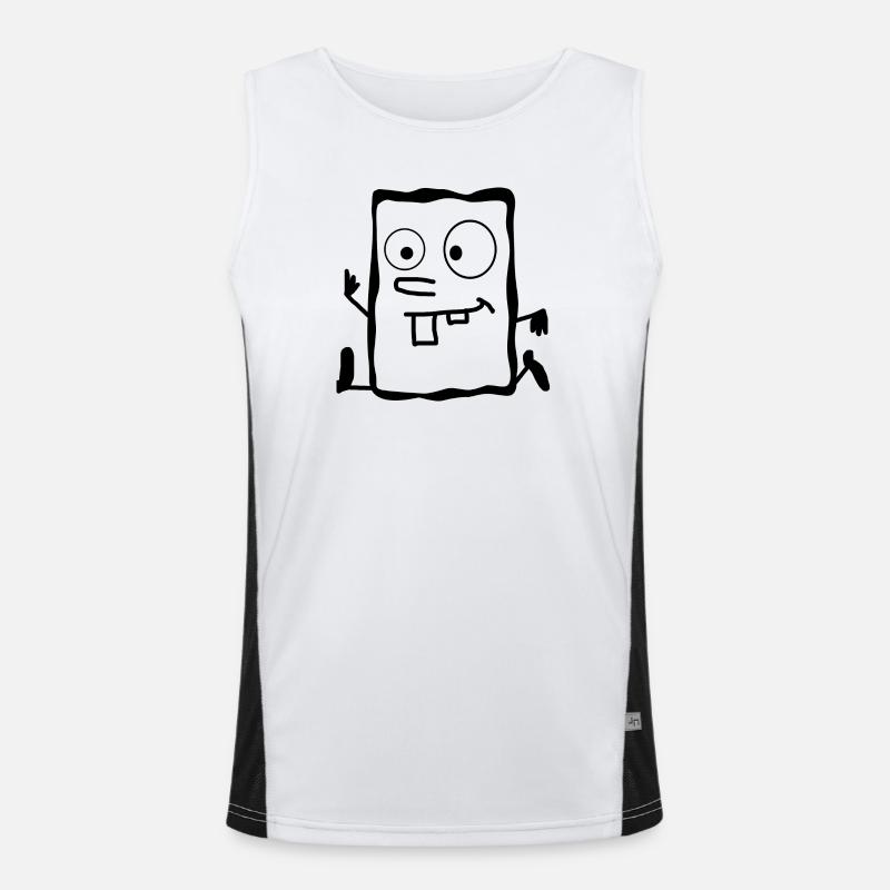 Crazy drawing Men's Functional Contrast Tank Top 