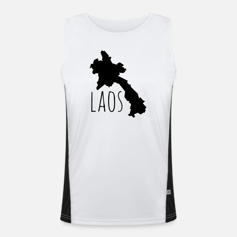 Laos Funktionelles Kontrast-Tank Top für Männer 
