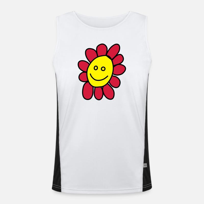 Ich bin eine Blume Funktionelles Kontrast-Tank Top für Männer 