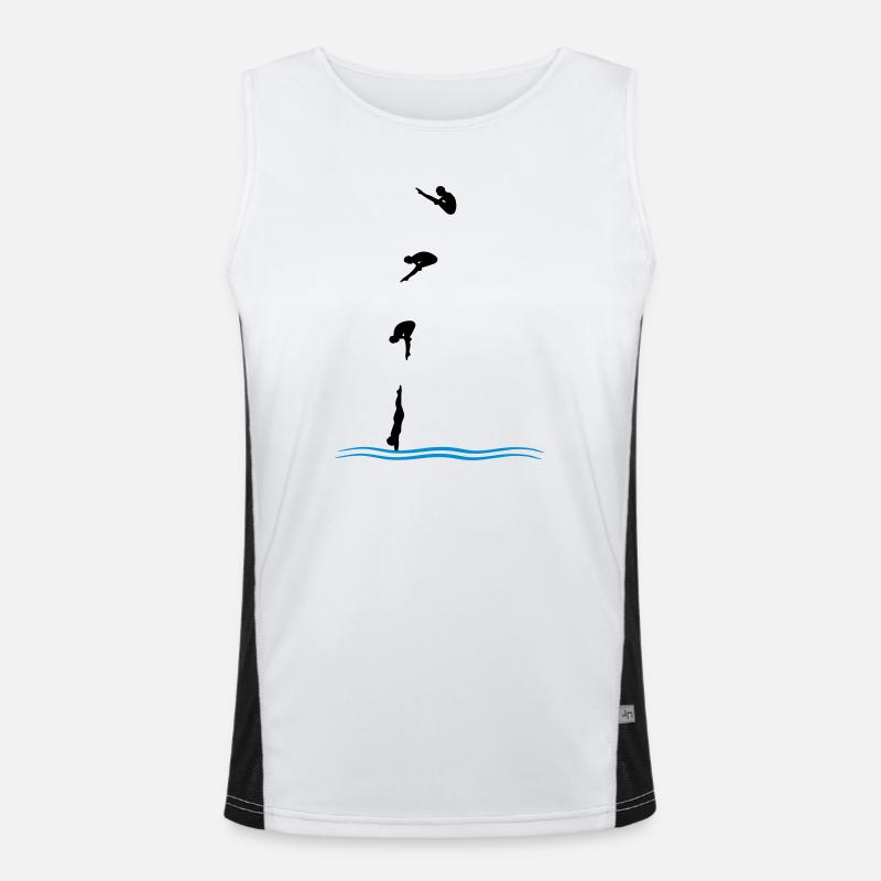High diving Men's Functional Contrast Tank Top 