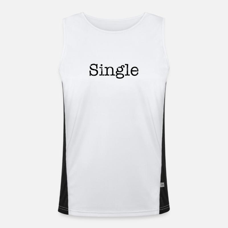 single Men's Functional Contrast Tank Top 