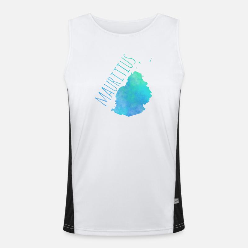 Mauritius Funktionelles Kontrast-Tank Top für Männer 
