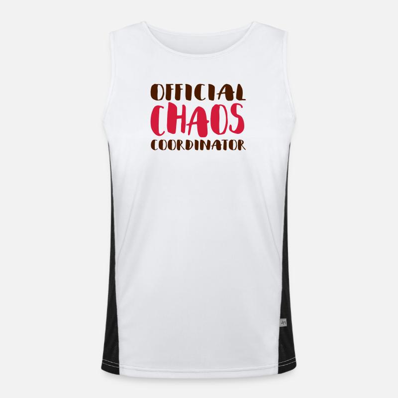 Official Chaos Coordinator / coordinator Men's Functional Contrast Tank Top 