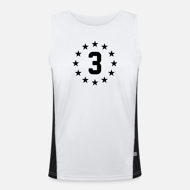 Dritter geburtstag Funktionelles Kontrast-Tank Top für Männer 