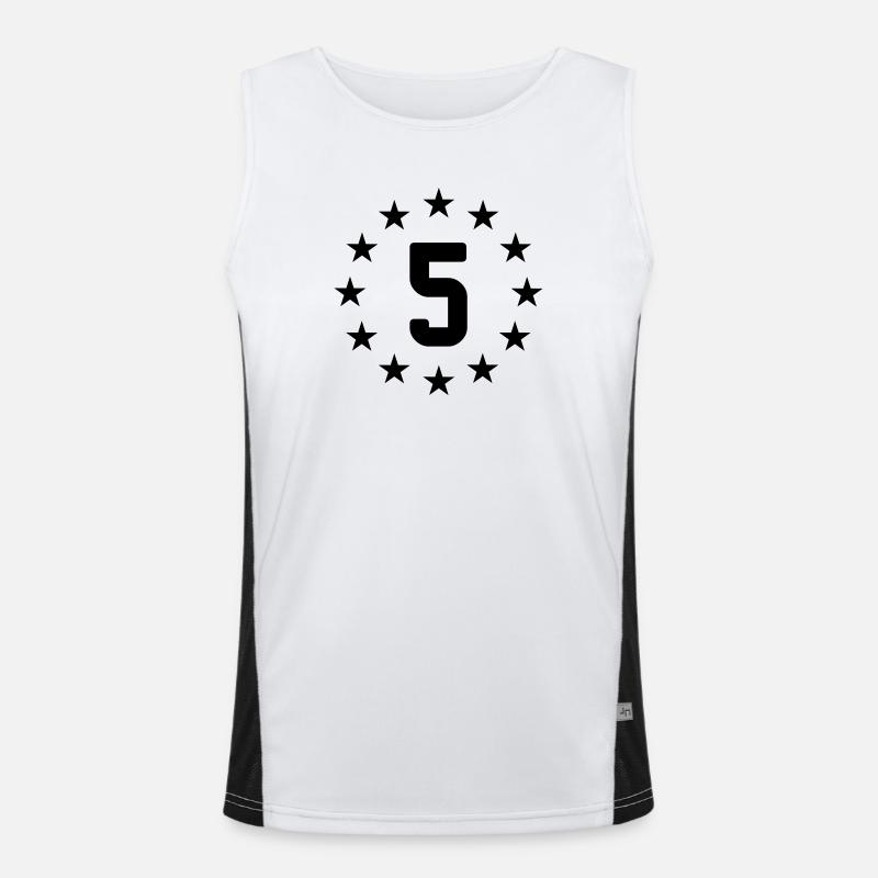 Fünfter geburtstag Funktionelles Kontrast-Tank Top für Männer 