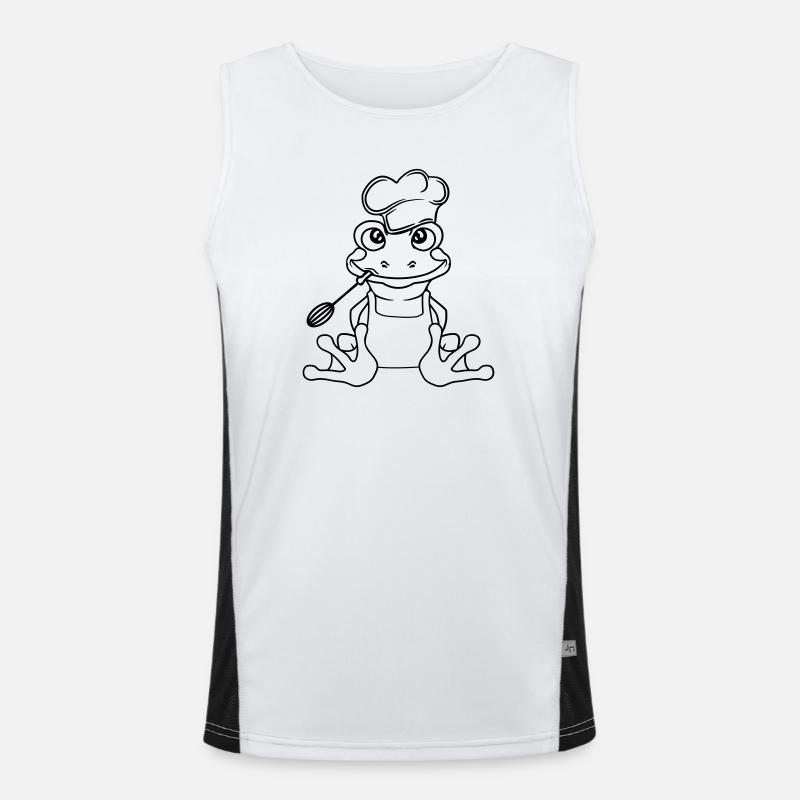 cuisinier chef cuisinier cuisine délicieuse manger épices gril Débardeur respirant contrasté Homme 