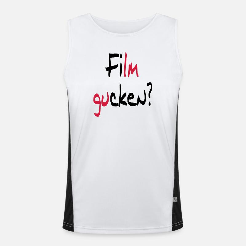 Film gucken? oder Ficken? Funktionelles Kontrast-Tank Top für Männer 