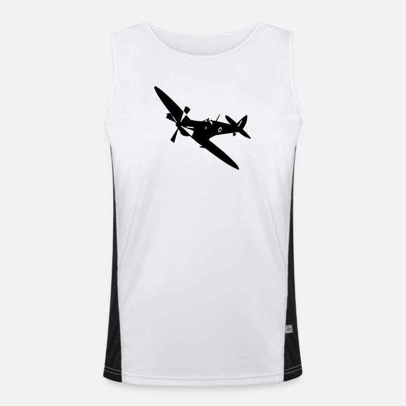 Spitfire Mk 16 Funktionelles Kontrast-Tank Top für Männer 