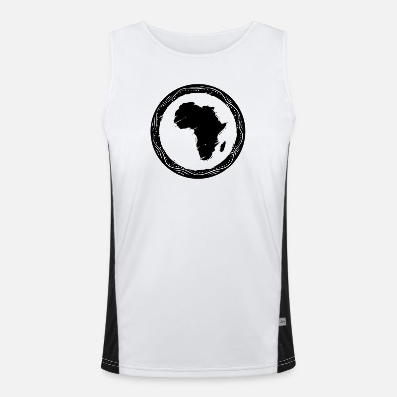 Afrique Débardeur respirant contrasté Homme 