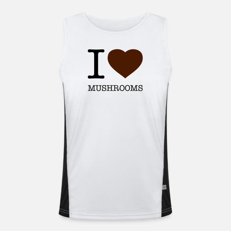 J’AIME LES CHAMPIGNONS Pilze Débardeur respirant contrasté Homme 