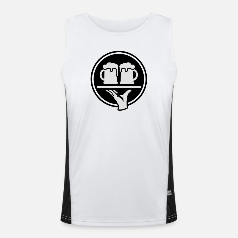 Bier Kellner Funktionelles Kontrast-Tank Top für Männer 