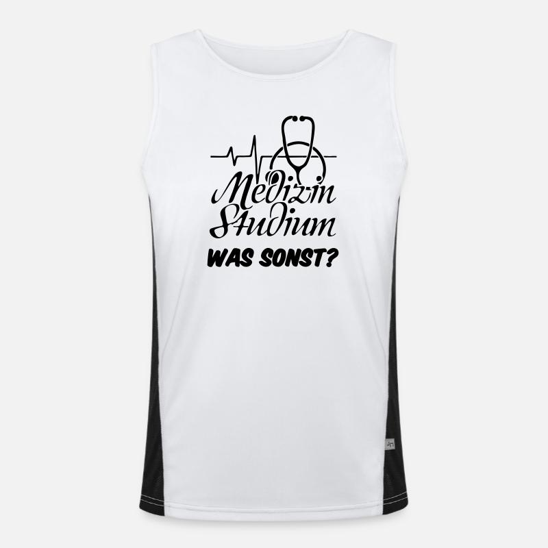 Medizinstudium Medizin Studium Geschenk Funktionelles Kontrast-Tank Top für Männer 