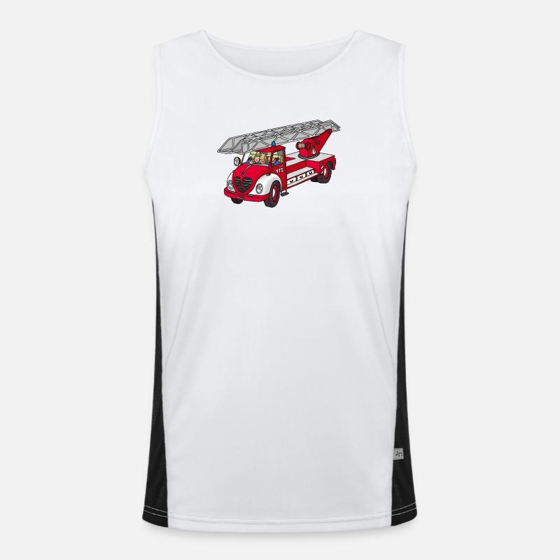 Drehleiter DL 23 Funktionelles Kontrast-Tank Top für Männer 
