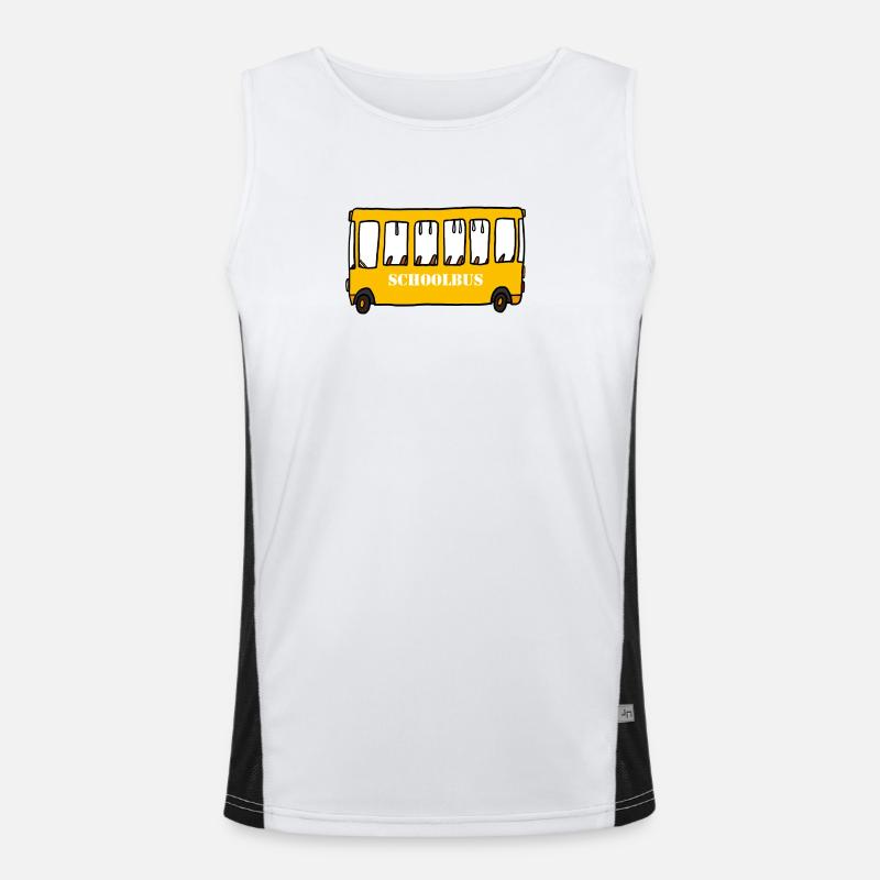 Schoolbus Men's Functional Contrast Tank Top 