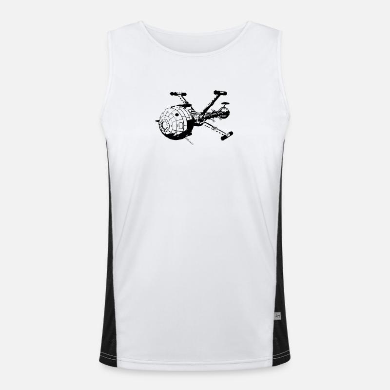 Captain Future - Comet Funktionelles Kontrast-Tank Top für Männer 