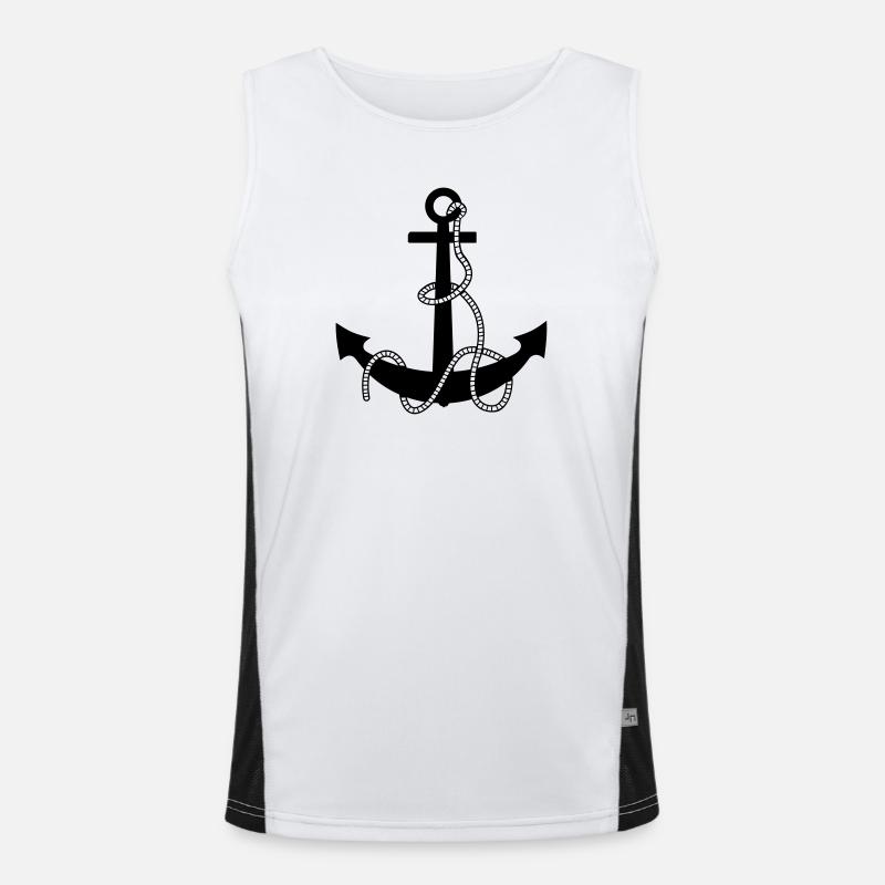 anchor Funktionelles Kontrast-Tank Top für Männer 