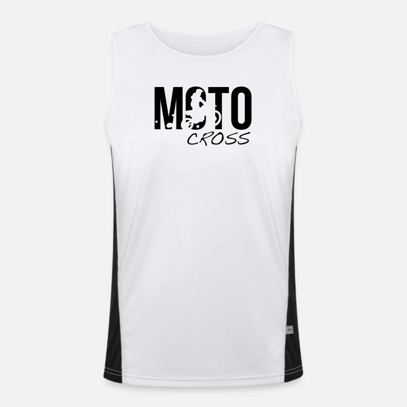 motocross Funktionelles Kontrast-Tank Top für Männer 