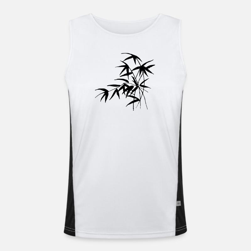 Bambus Funktionelles Kontrast-Tank Top für Männer 