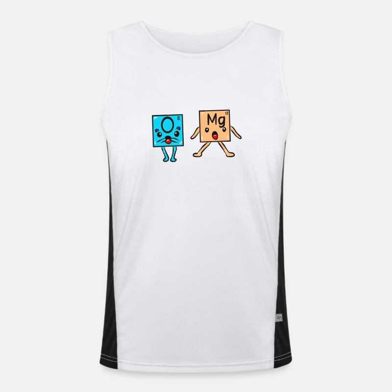 Science Physics Chemistry OMG Men's Functional Contrast Tank Top 