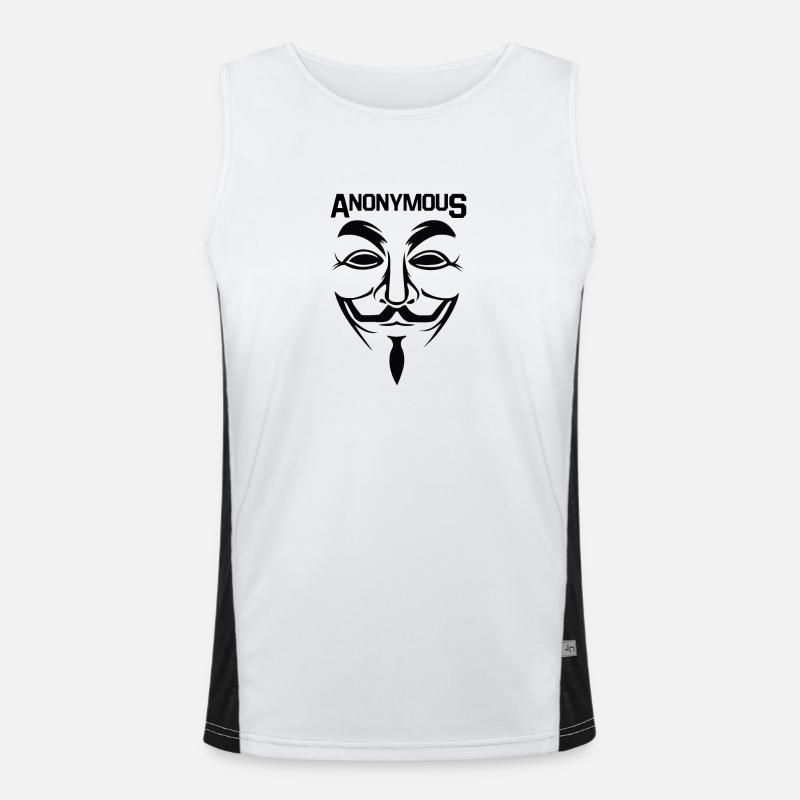 Anonymous Funktionelles Kontrast-Tank Top für Männer 