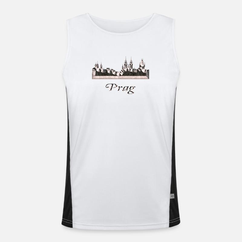 Prag Funktionelles Kontrast-Tank Top für Männer 