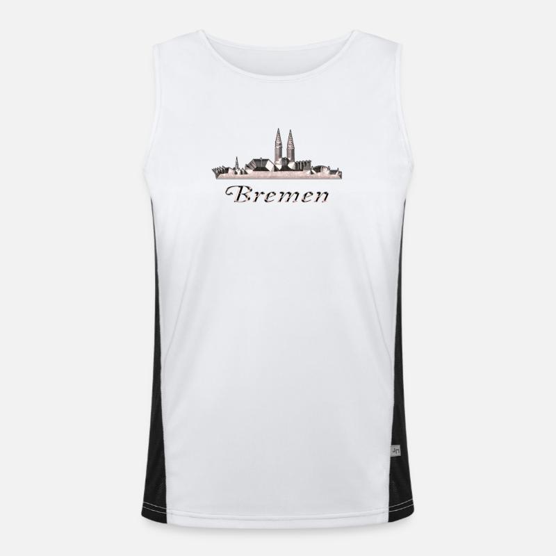 Bremen Funktionelles Kontrast-Tank Top für Männer 