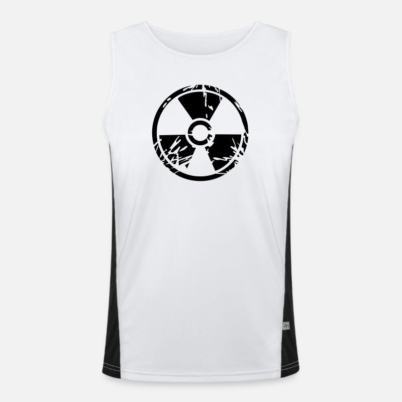 nuclear radioactive Men's Functional Contrast Tank Top 