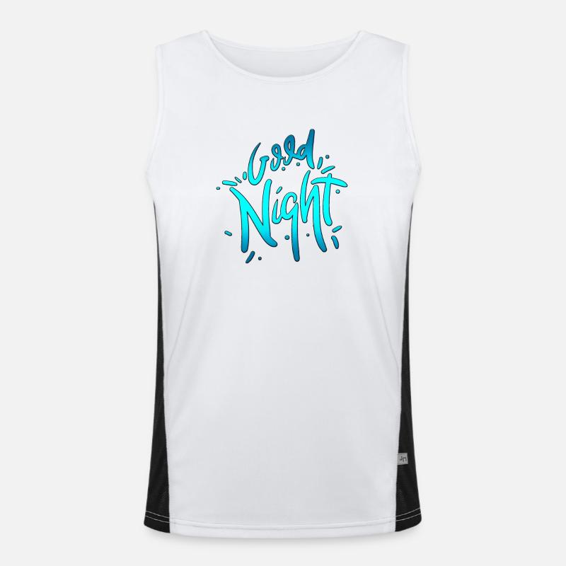 Good Night Funktionelles Kontrast-Tank Top für Männer 